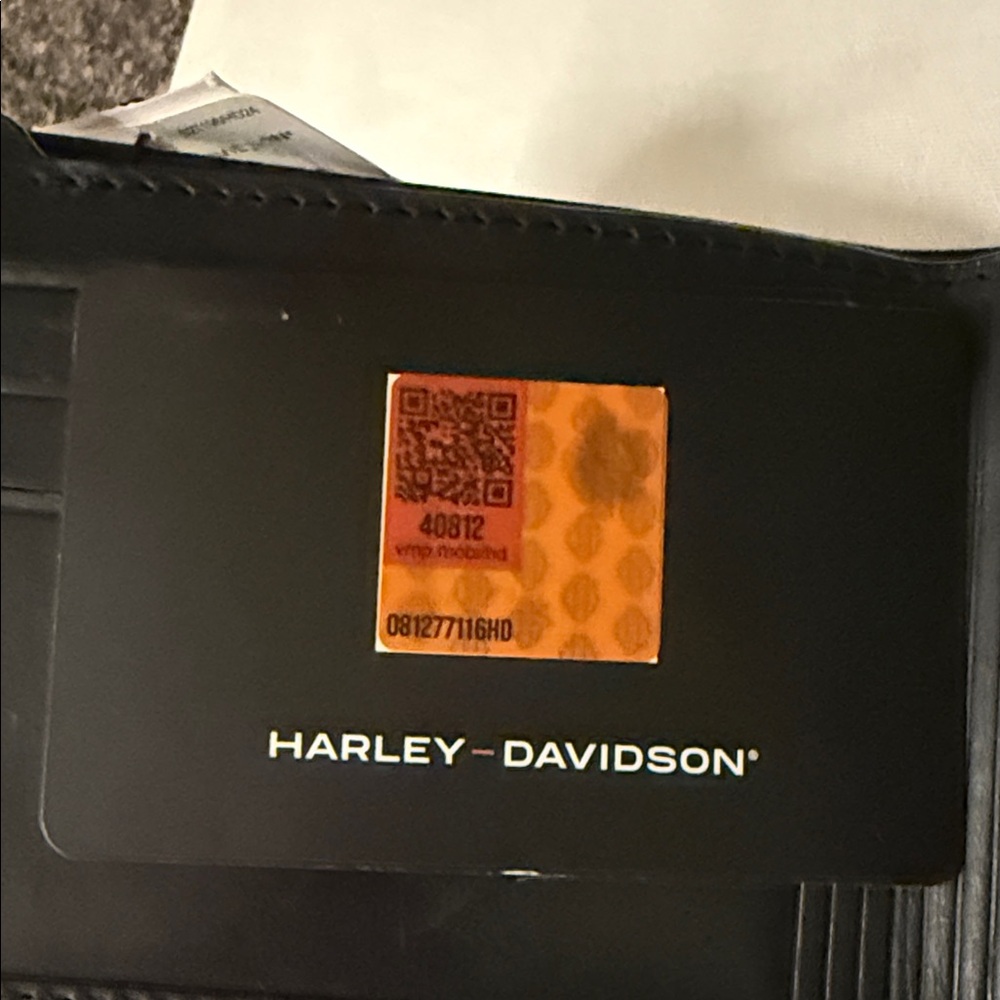 NWT Harley-Davidson Black Leather Card Holder - Picture 8 of 13